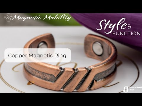 Copper Magnetic Ring Celtic Double Knot Arthritis Pain Relief Therapy 99.9%