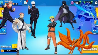 NARUTO VS JUJUTSU KAISEN ANIME COMPILATION IN STUMBLE GUYS GAME