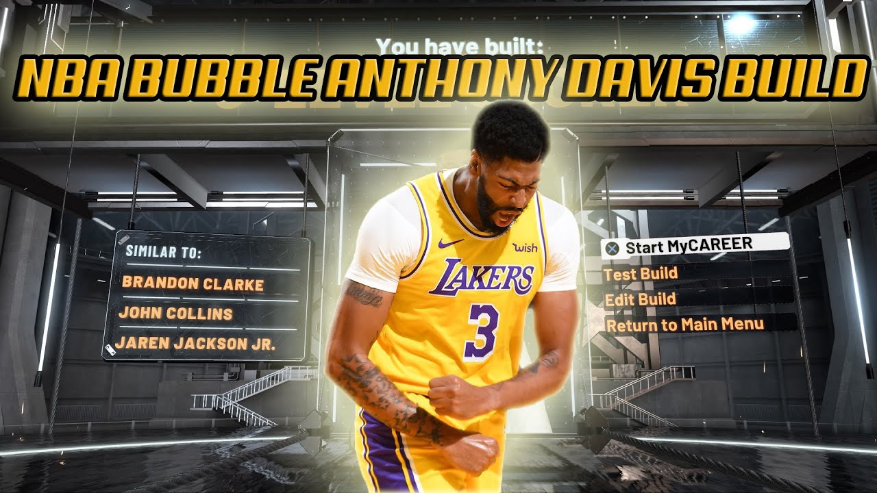 NBA 2K20 NBA Bubble Anthony Davis Build (UPDATED)