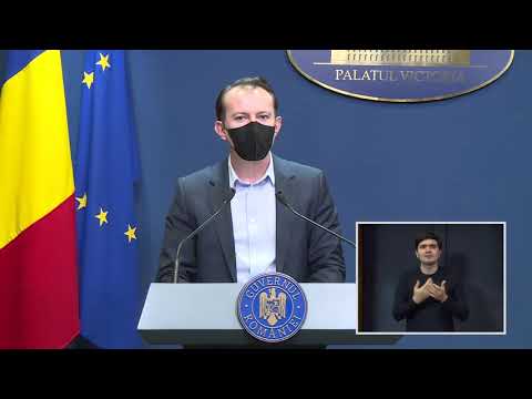 03/31/21: Briefing de presă susținut de premierul Florin Cîțu, la finalul ședinței de Guvern