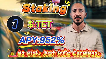 ⚡ Risk-Free Mining! Staking TET Earns $500/Day – 900%+ Annual Yield Verified! 🔥