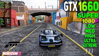 Forza Horizon 5 Test on GTX 1660S 6GB + RYZEN 5 3600 - ALL Settings - 1080P - 2024