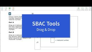 SBAC Drag & Drop