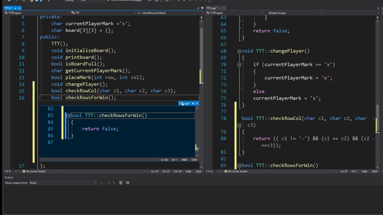 C++ Tic Tac Toe Game , Part 3/3 - Check winning - ( break into 3 parts for  Easy understanding) - YouTube