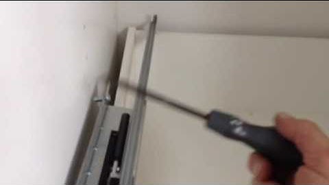 Ikea wardrobe  system   drawer   runners  fitting  tip