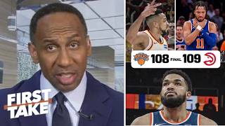 FIRST TAKE | I’m DONE with Knicks! - Stephen A. blasts Brunson &amp; Bridges after Game 3 loss to Hawks