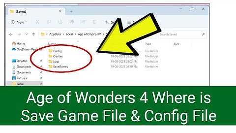 Age of Wonders 4 Game Where Is The Save Game & Config Files Located On PC