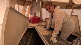 Sailboat Refit Continues. Getting close to completion of the Recoring.