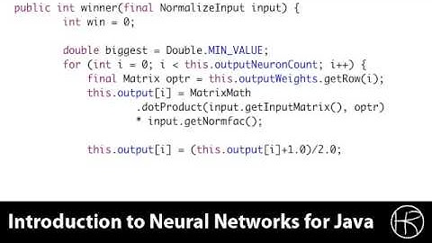 Introduction to Neural Networks for Java (Class 12/16, Part 3/5)