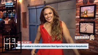 Ronda rousey joins the get up crew and takes a visit to hot take
factory. ✔ subscribe espn on : http://es.pn/subscribeto watch latest
...