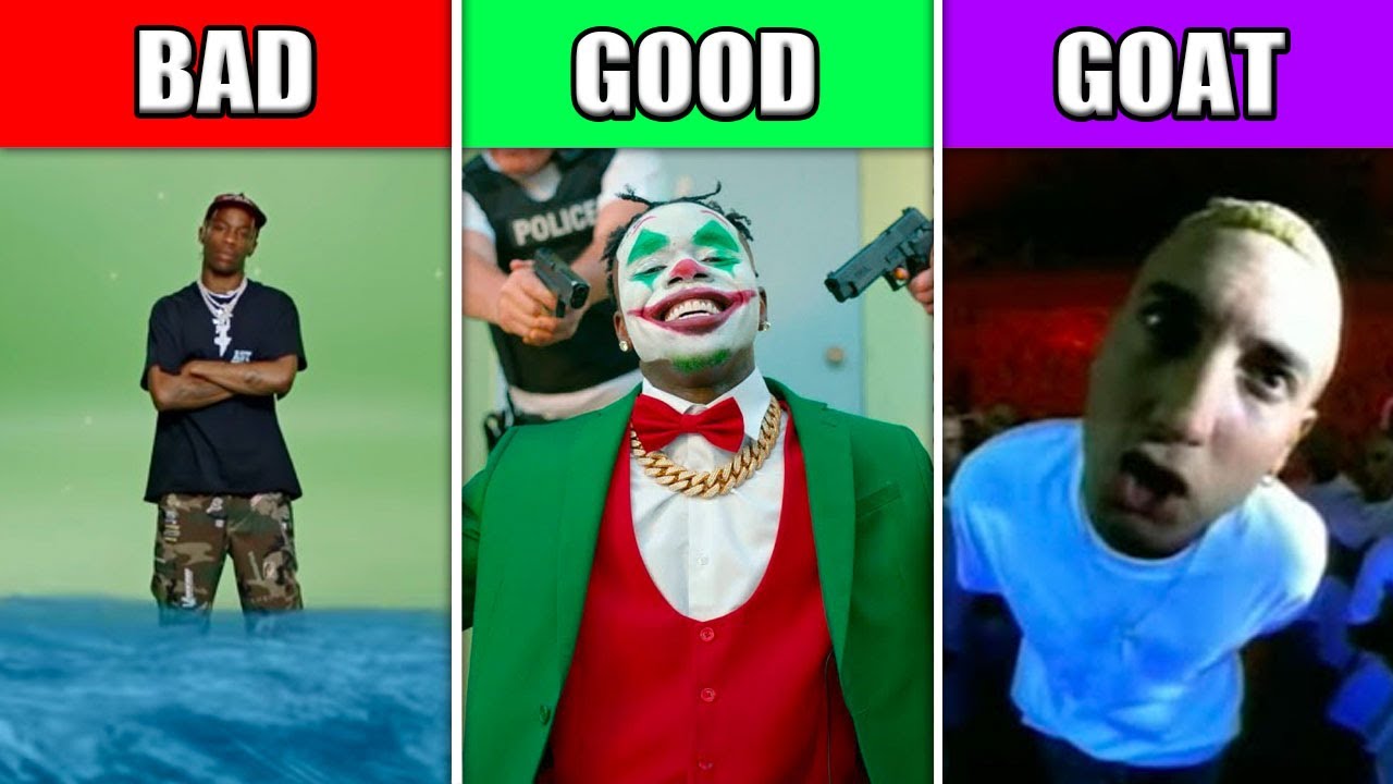 BAD RAP MUSIC VIDEOS VS GOOD RAP MUSIC VIDEOS VS GOAT RAP MUSIC VIDEOS ...