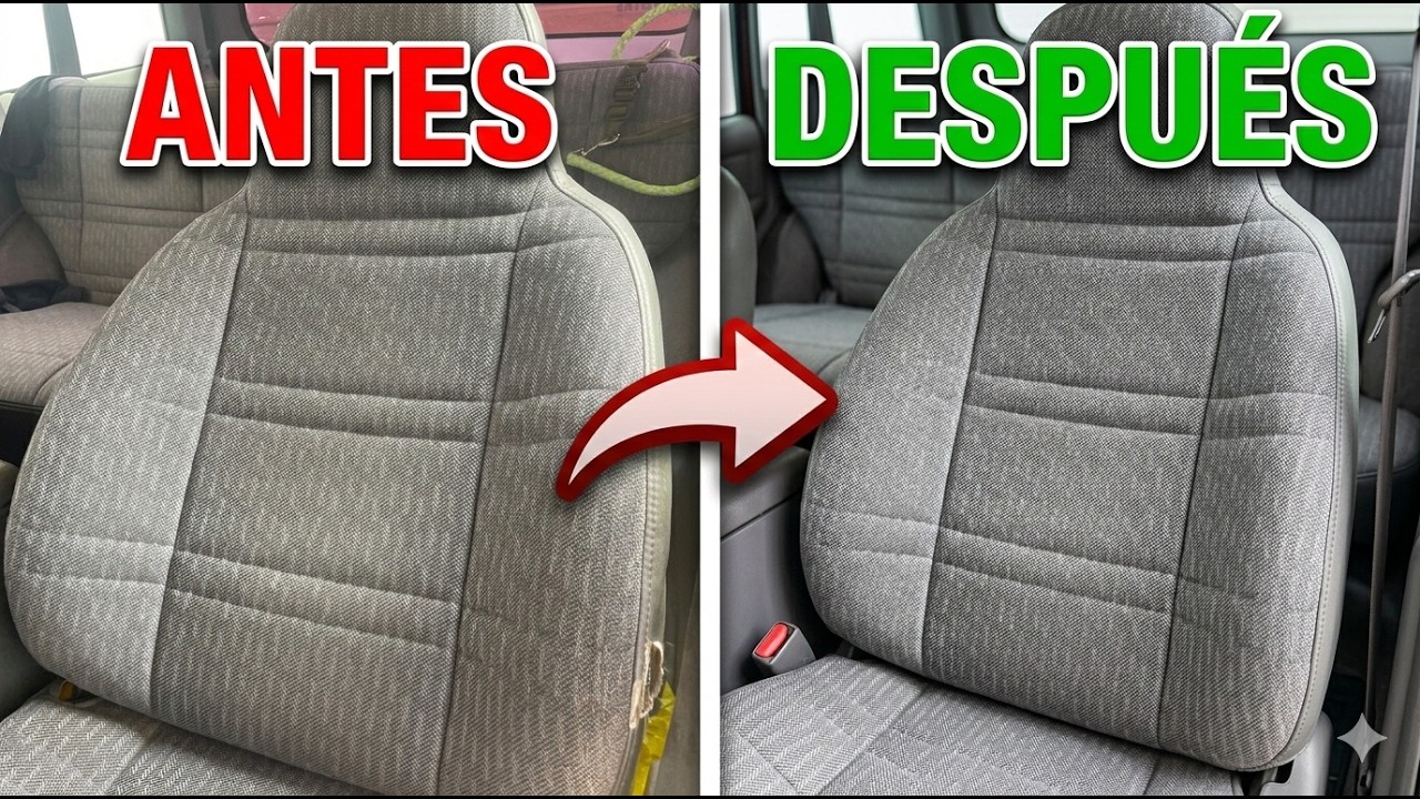 TRUCO COMO LAVAR O LIMPIAR ASIENTOS DE CARRO DE TELA %100 EFECTIVA CON EL LIMPIADOR DE DOLARCITY