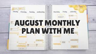 August Monthly Plan With Me | Erin Condren Dashboard Planner