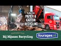 Balen Karton Laden en Kijken bij Nijssen Recycling - Nijssen Fourages Vlog #17