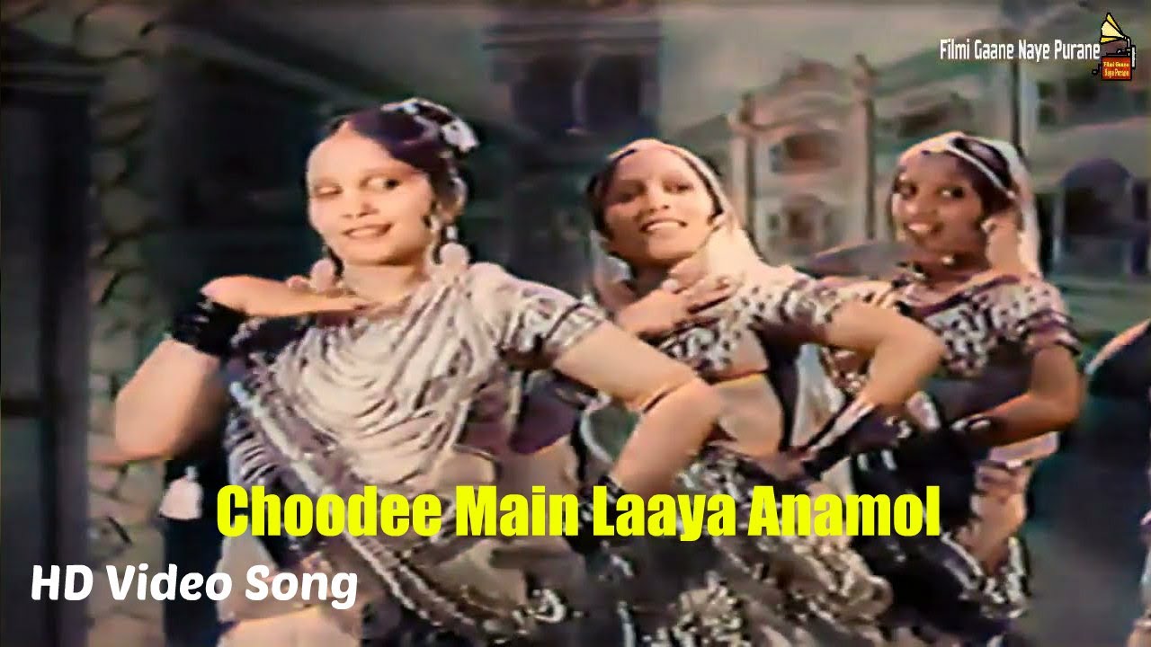 Choodi Main Laaya Anamol | Colorized HD Video Song | Movie Achhut kanya