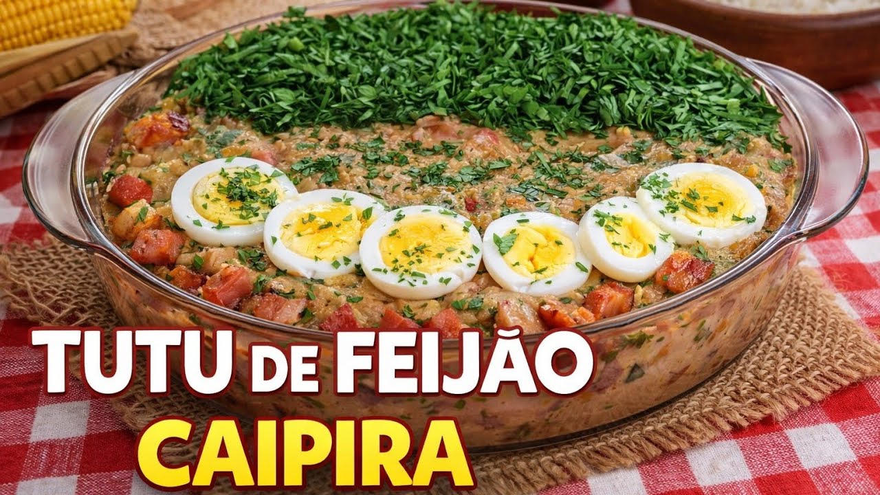 Tutu de Feijão Caipira | Simples e Delicioso #receitacaseira #receitacaseira 