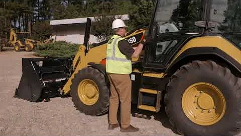 Cat® 440 and 450 Backhoe Loader Daily Maintenance Fluid Check Overview