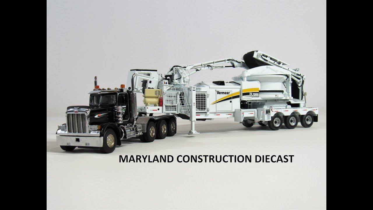 150 TWH Peterbilt 379 & Vermeer TG7000 Tub Grinder Tractor Trailer