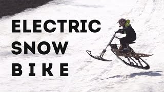 Снегоход на электро моторе с одной лыжей | Обзор корявого прототипа