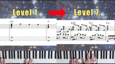 7 Levels Of Jazz Voicings | Twinkle Twinkle Little Star