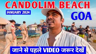 Candolim Beach Goa January 2024 | Current Situation in Goa | Goa Vlog