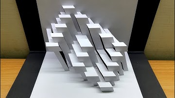 3D Geometry Card｜Paper Art｜Pop Up Design｜Origami Architecture｜Kirigami Art｜3D幾何卡片