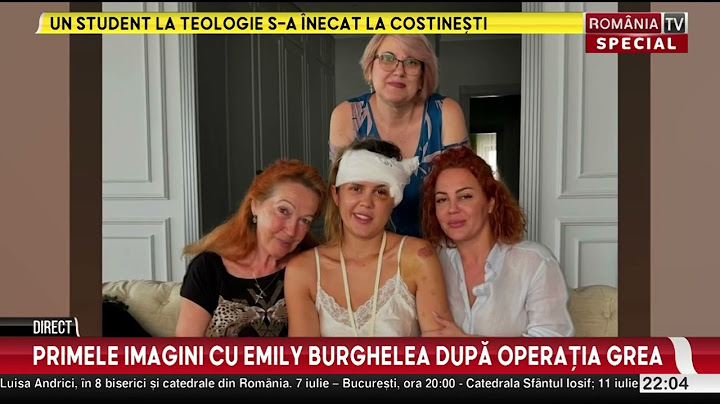Primele imagini cu Emily Burghelea dupa operatia grea