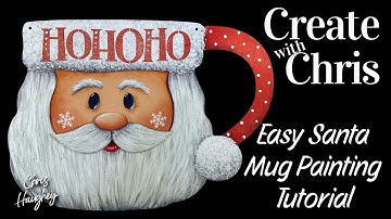 Create with Chris - Sweet Santa Mug Plaque