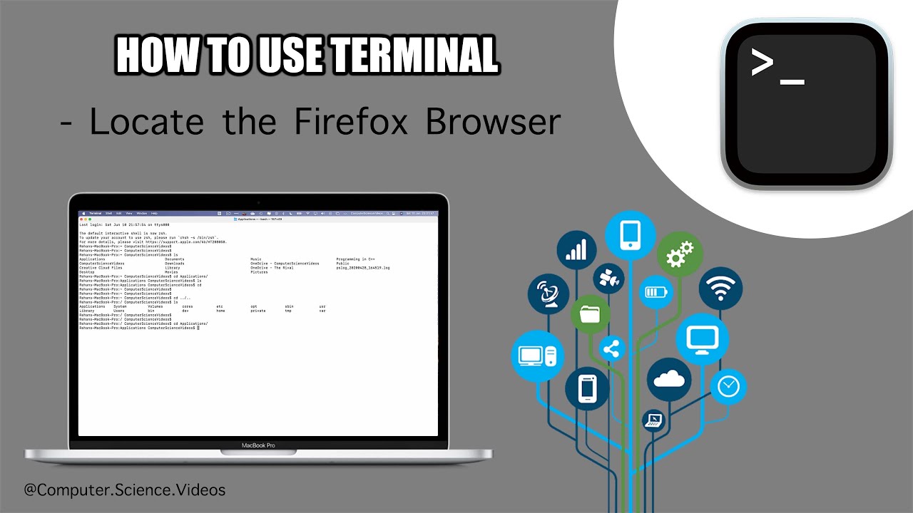 Use this TERMINAL COMMAND to Open the Firefox  Browser On a Mac