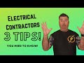 3 Tips Every Electrical Contractor Must Follow in 2025 - #electricalcontractor #electrician