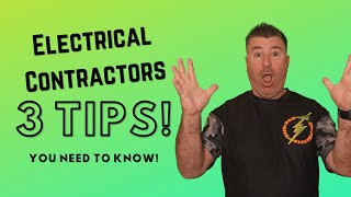 3 Tips Every Electrical Contractor Must Follow in 2025 - #electricalcontractor #electrician