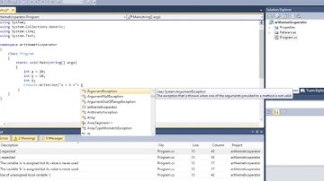 c sharp arithmetic operators