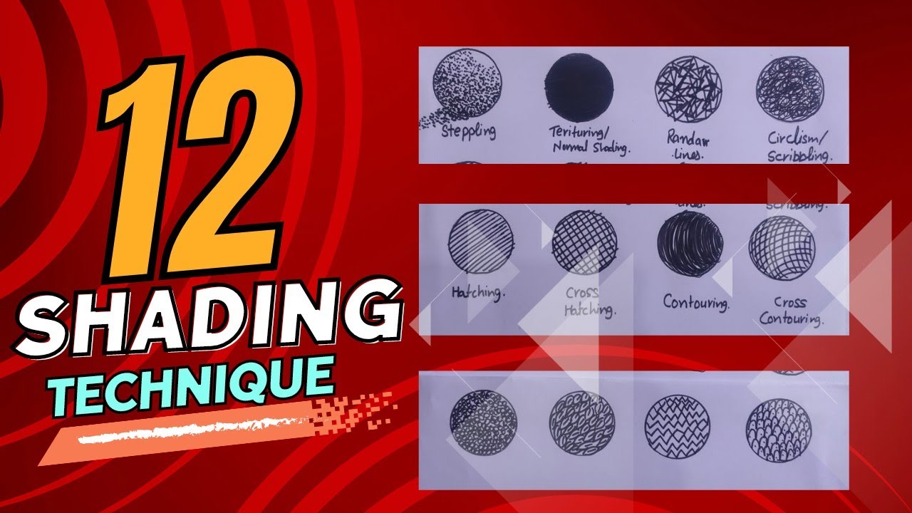 12 SHADING TECHNIQUE ( All Artist Should Know This) - YouTube