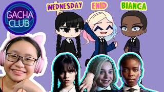 I made Wednesday in Gacha Club!!