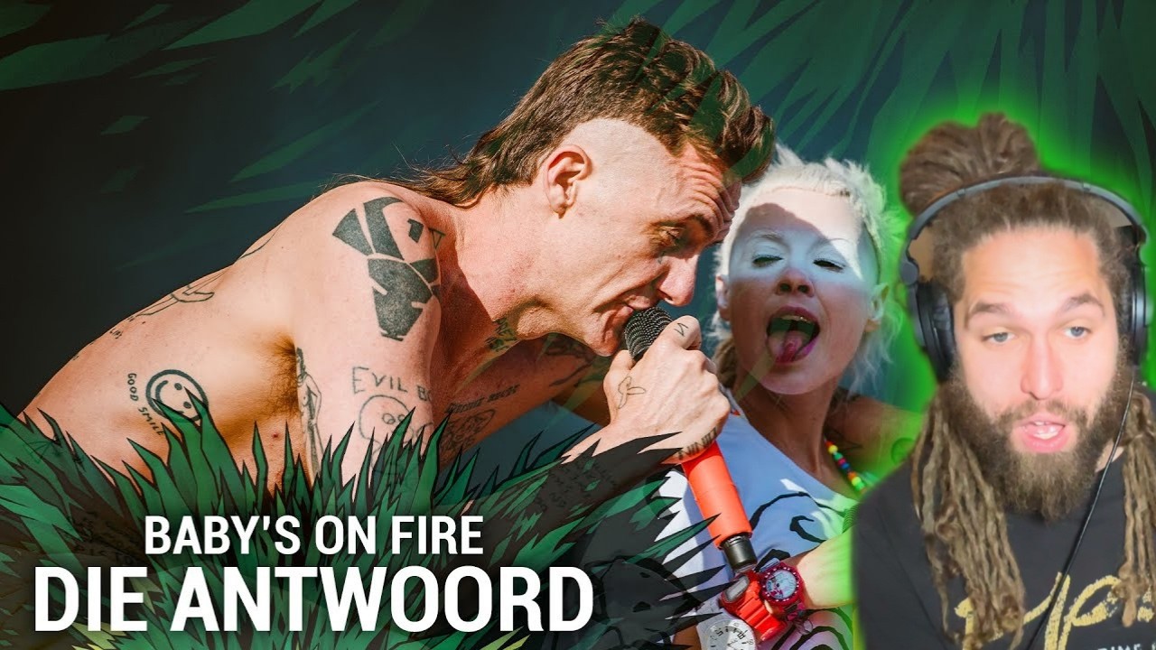 Rapper's first time seeing DIE ANTWOORD - Baby's On Fire LIVE!