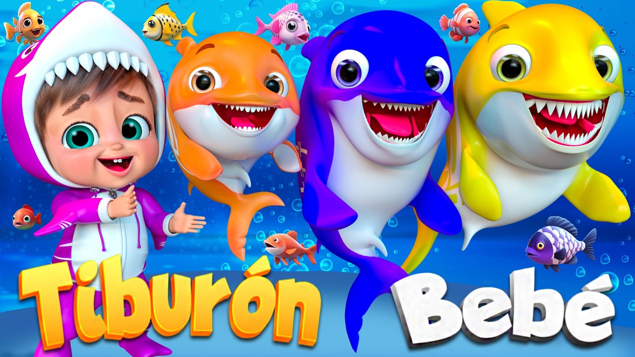 Canción Divertida del Bebé Tiburón - Canciones para Bebés #BabyShark #NurseryRhymes #bebetiburon