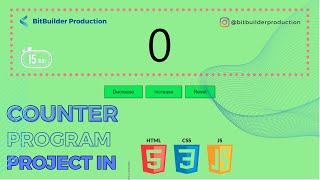 Counter Program project in Javascript - For beginners