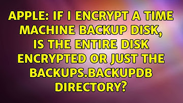 If I encrypt a Time Machine backup disk, is the entire disk encrypted