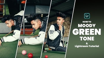 How to Moody Green Tone Lightroom Presets Photo Breakdown Tutorial - Shan Creator #youtube #shorts