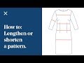 How To: Lengthen & Shorten a Dressmaking Pattern