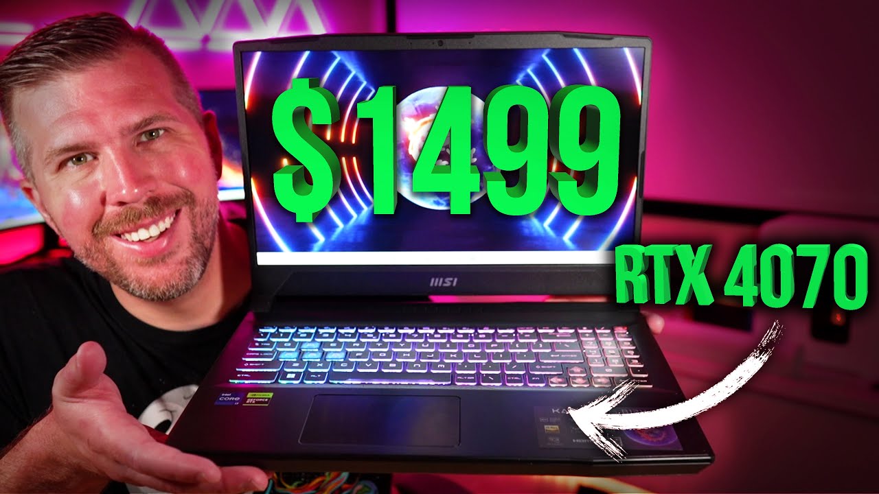 1499 RTX 4070 MSI Katana 15! Unboxing, Benchmarks, 5 Games