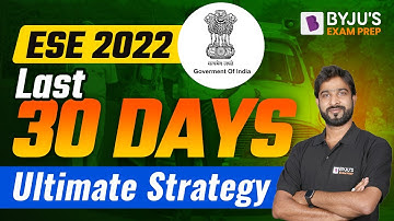 ESE 2022💥 || Last 30 Days Ultimate Strategy🎉 || Mush Watch || Chandan Jha