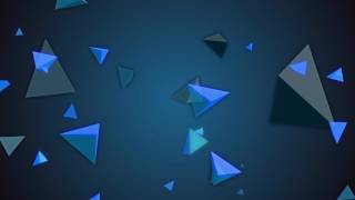 blue triangle Royalty free 4k video