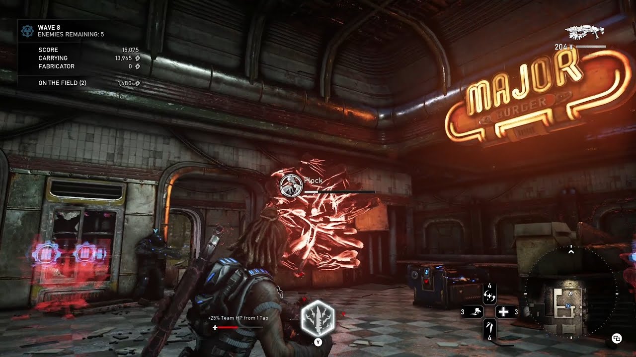 Gears of War 5 BLOOD DRIVE map Horde Frenzy SOLO NO Commentary