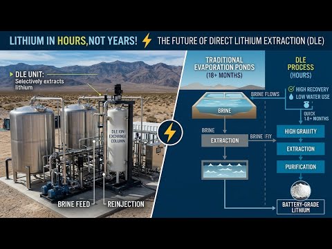 Lithium in Hours, Not Years! ⚡ The Future of Direct Lithium Extraction (DLE)