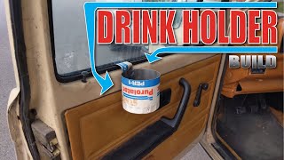 Rat Rod Style Cup Holder Custom Build