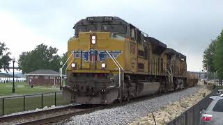 UP SD70ACe leads extra empty intermodal train on the CP Davenport Sub