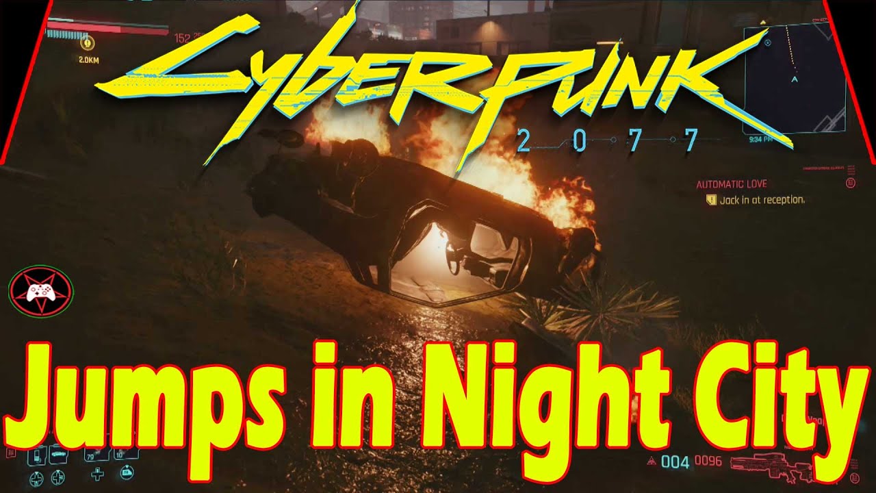Cyberpunk 2077 Jumps in Night City - YouTube