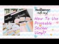 How to use teckwrapcraft printable sticker vinyl  laminate sheet