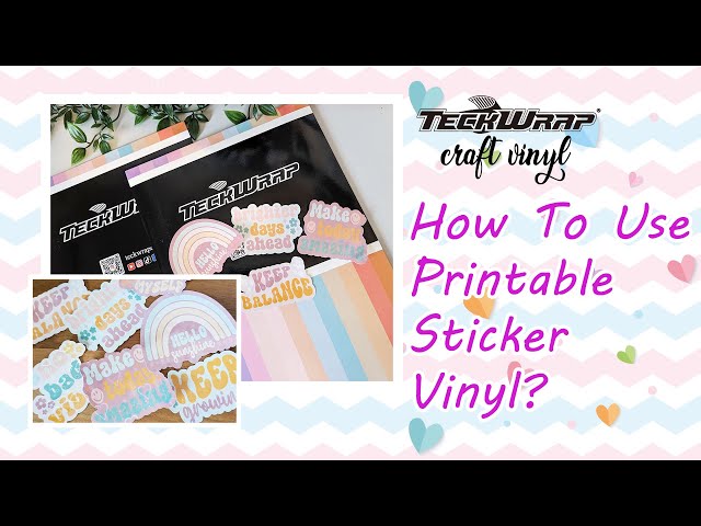 How To Use TeckWrapCraft Printable Sticker Vinyl & Laminate Sheet? 